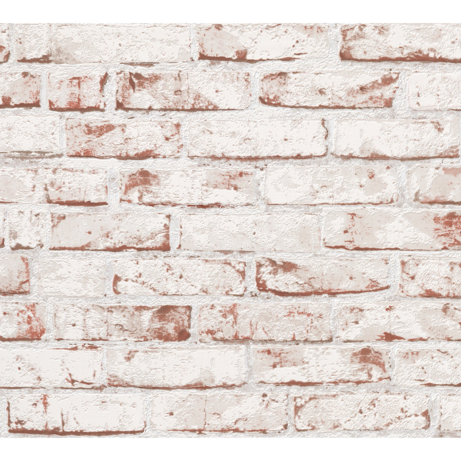 Vliestapete »Best of Wood´n Stone«, weiß/rot, strukturiert, für Feuchträume geeignet