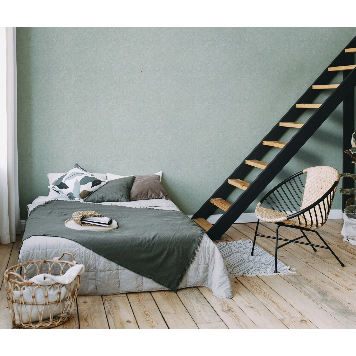 Vliestapete »Björn Stockholm«, BxL: 53 x 1005 cm, Putzoptik, leicht strukturiert