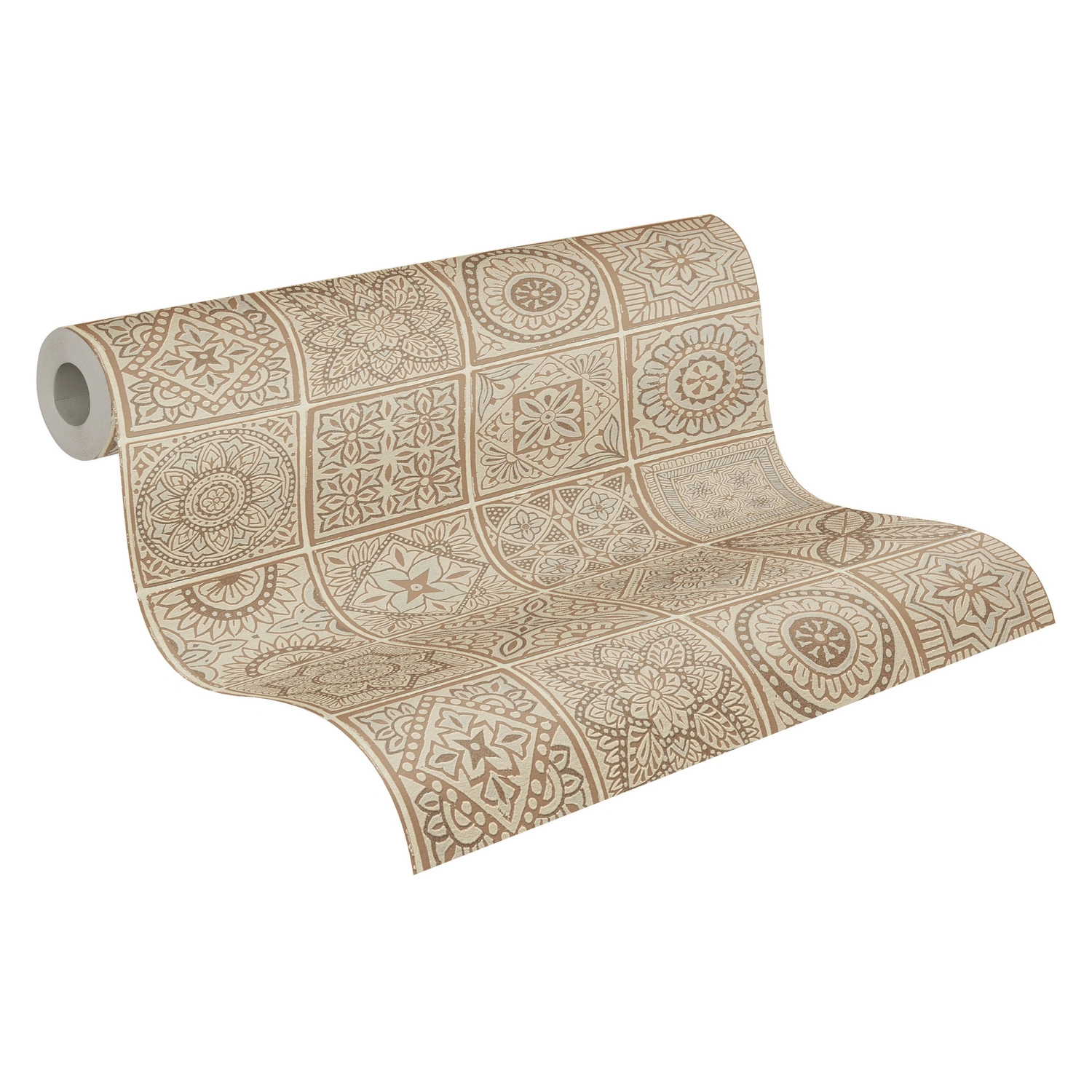 Vliestapete, BxL: 53 x 1005 cm, beige/cremefarben