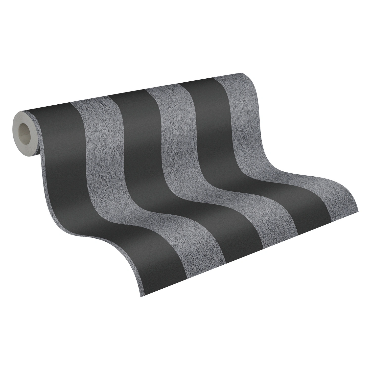 Vliestapete, BxL: 53 x 1005 cm, grau/schwarz