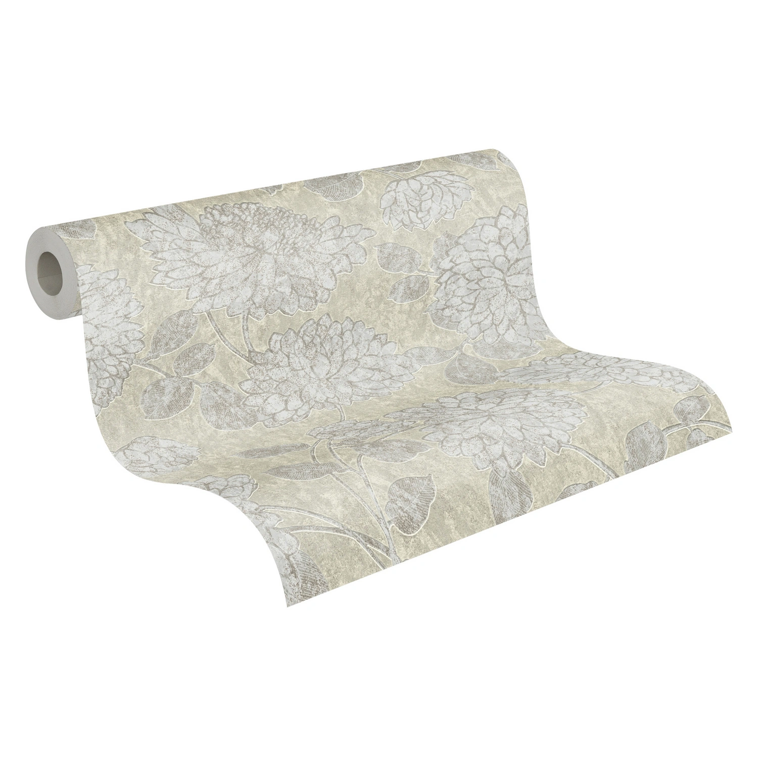 Vliestapete, BxL: 53 x 1005 cm, taupe/goldfarben
