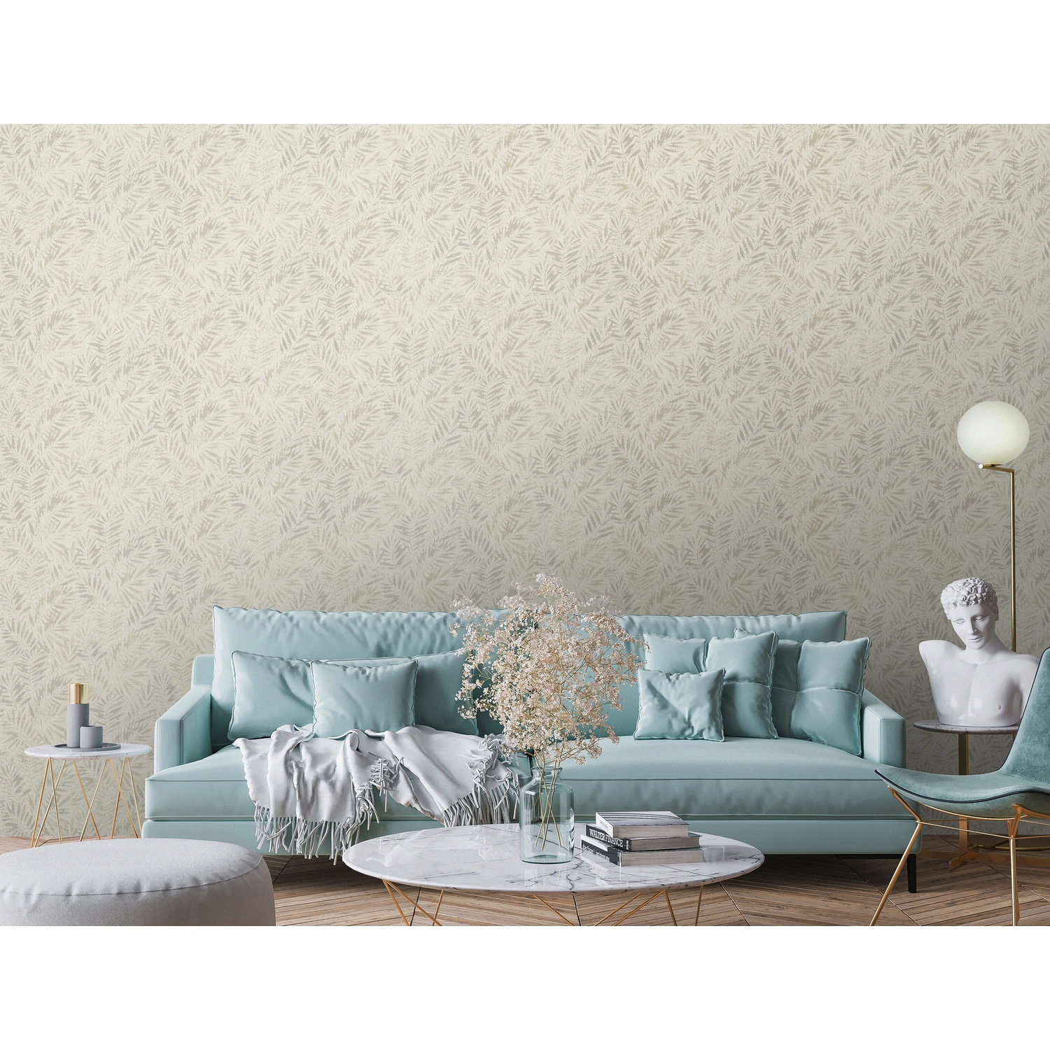 Vliestapete »Zoe Miami«, BxL: 53 x 1005 cm, Blätter, strukturiert