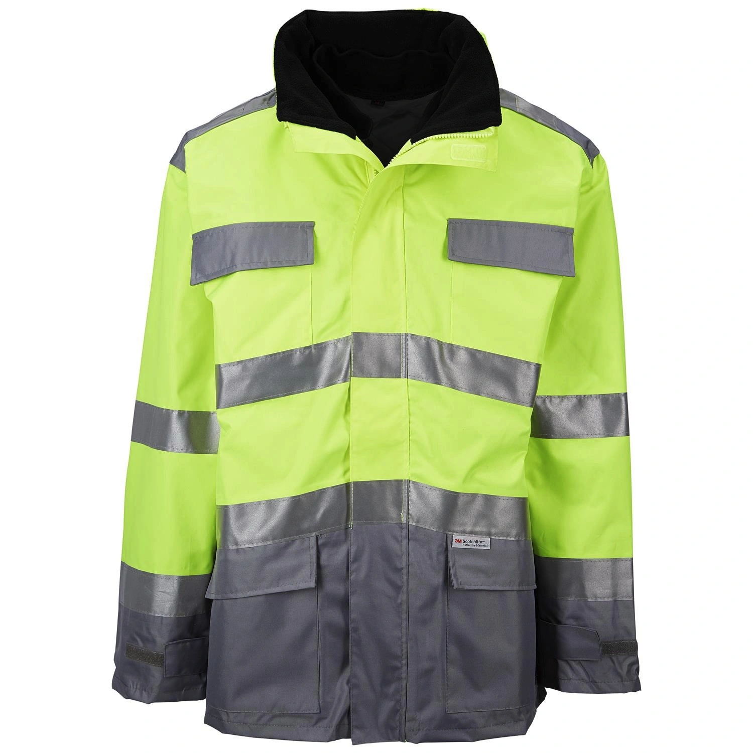 Warnschutzparka, gelb, Polyester, Gr. XXL