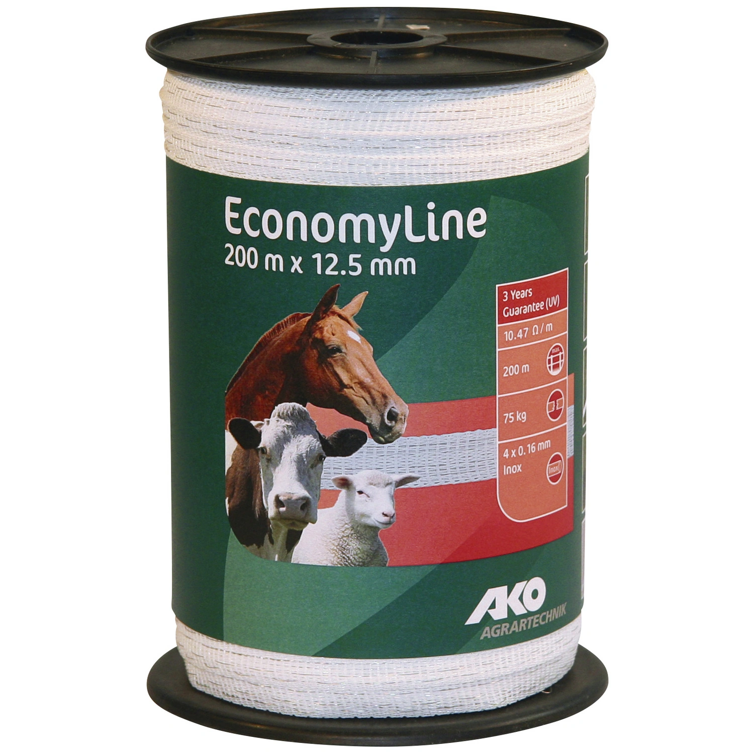 Weidezaunband »EconomyLine«, Länge: 20000 cm, weiß