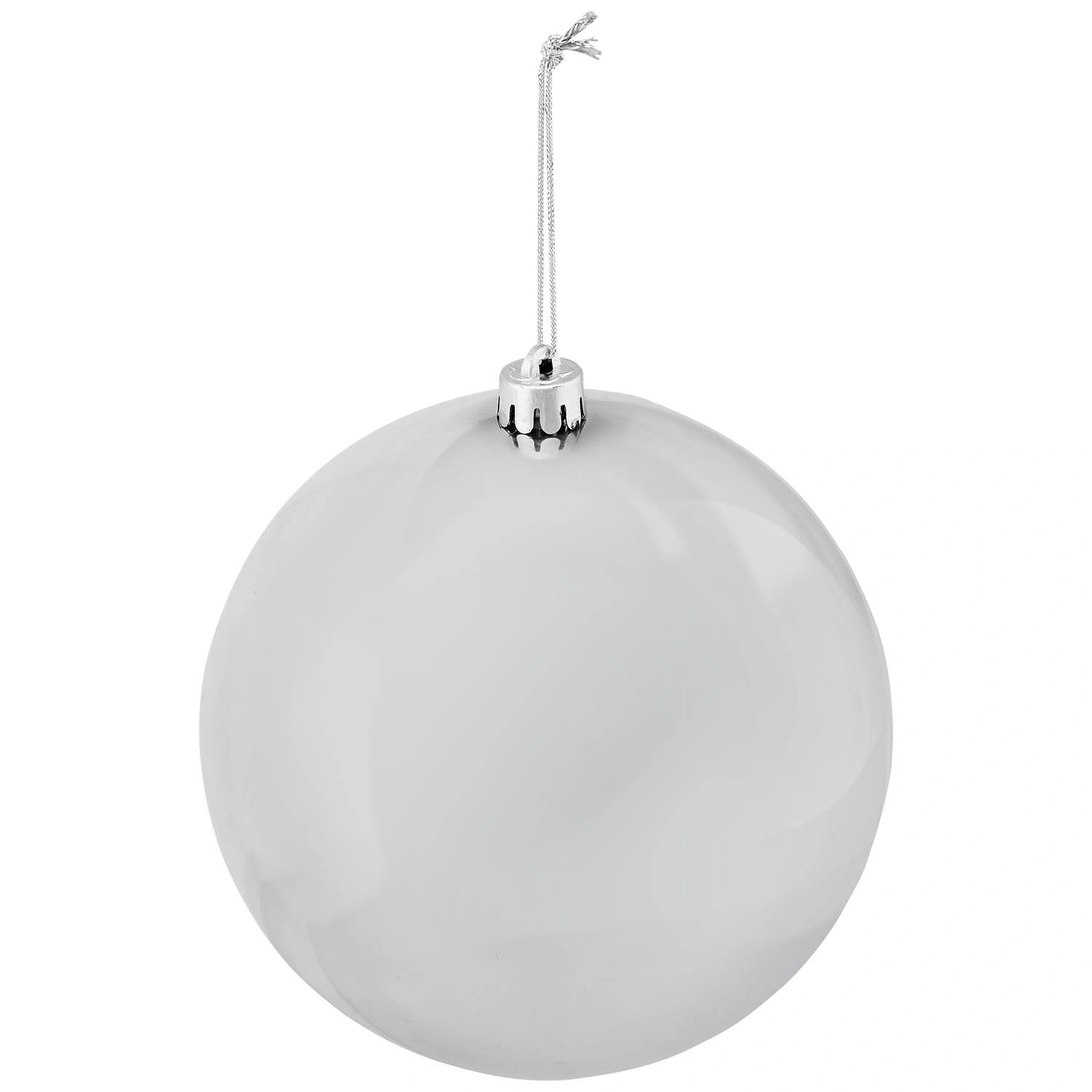 Weihnachtskugel, Ø: 14 cm, silberfarben