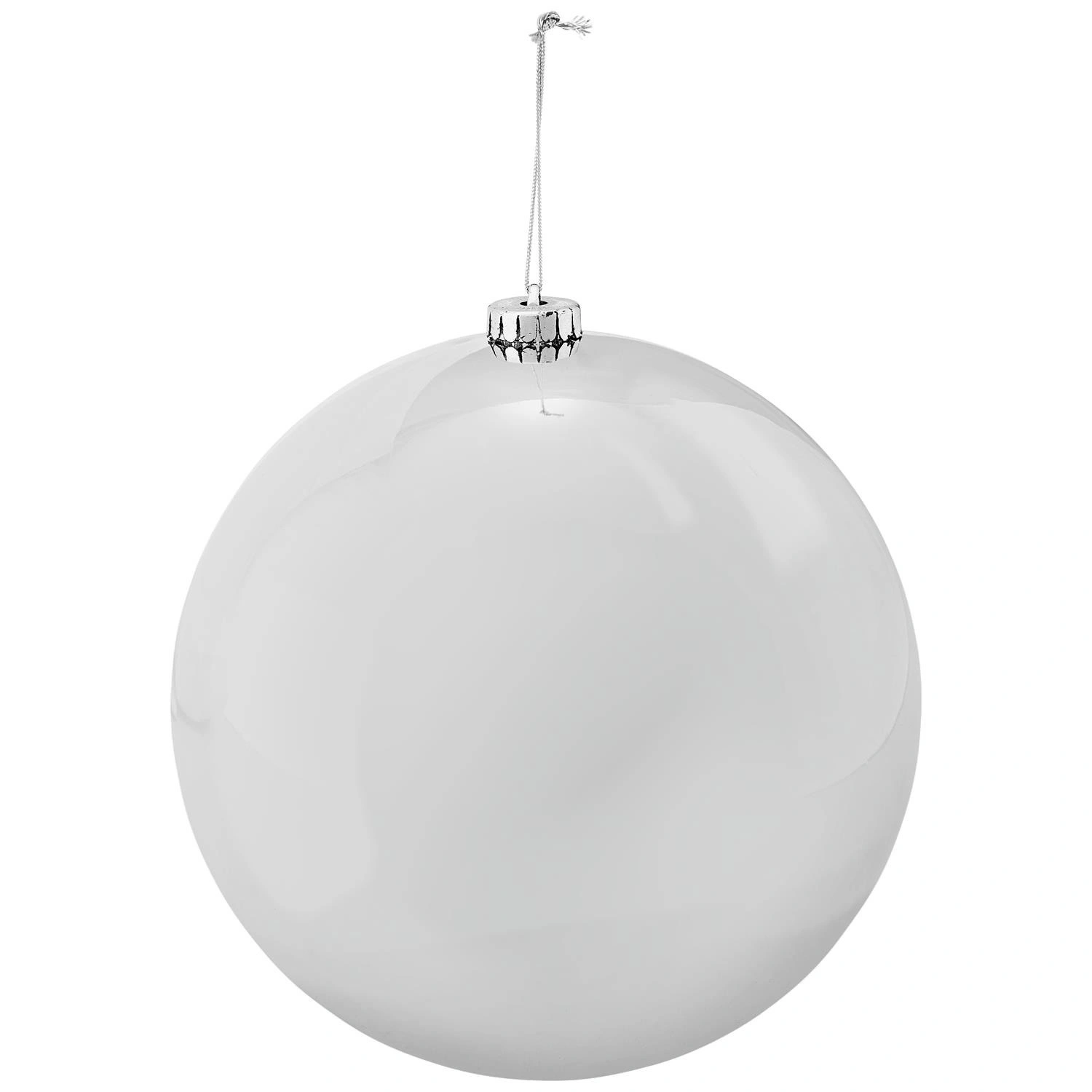 Weihnachtskugel, Ø: 20 cm, silberfarben