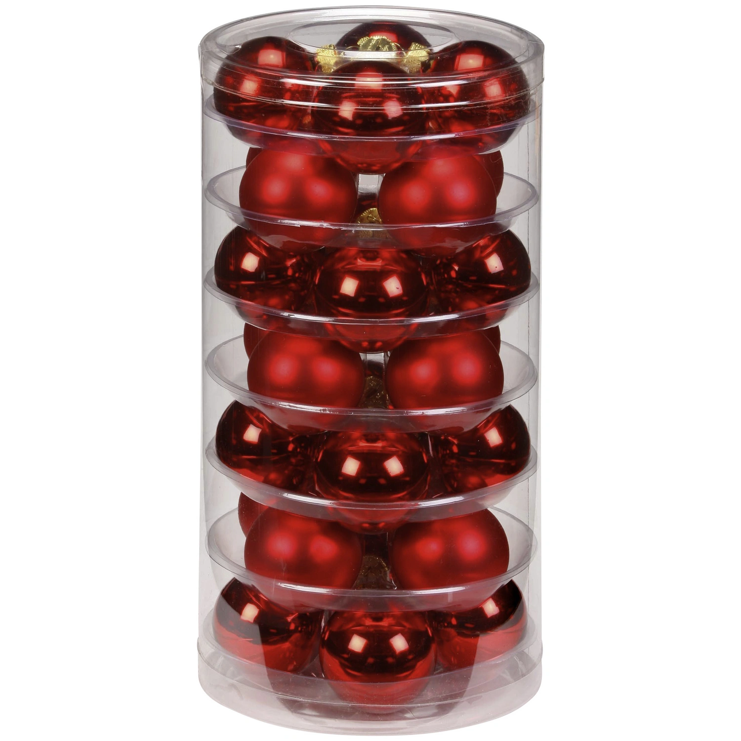 Weihnachtskugel, Ø: 4,5 cm, rot, 28 Stück