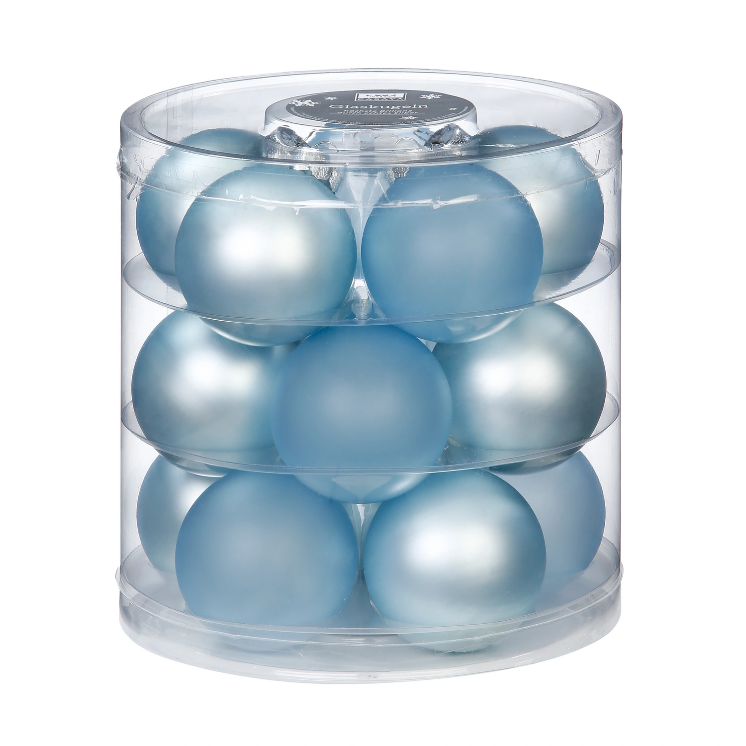 Weihnachtskugel, Ø: 6 cm, Glas, 15 Stück