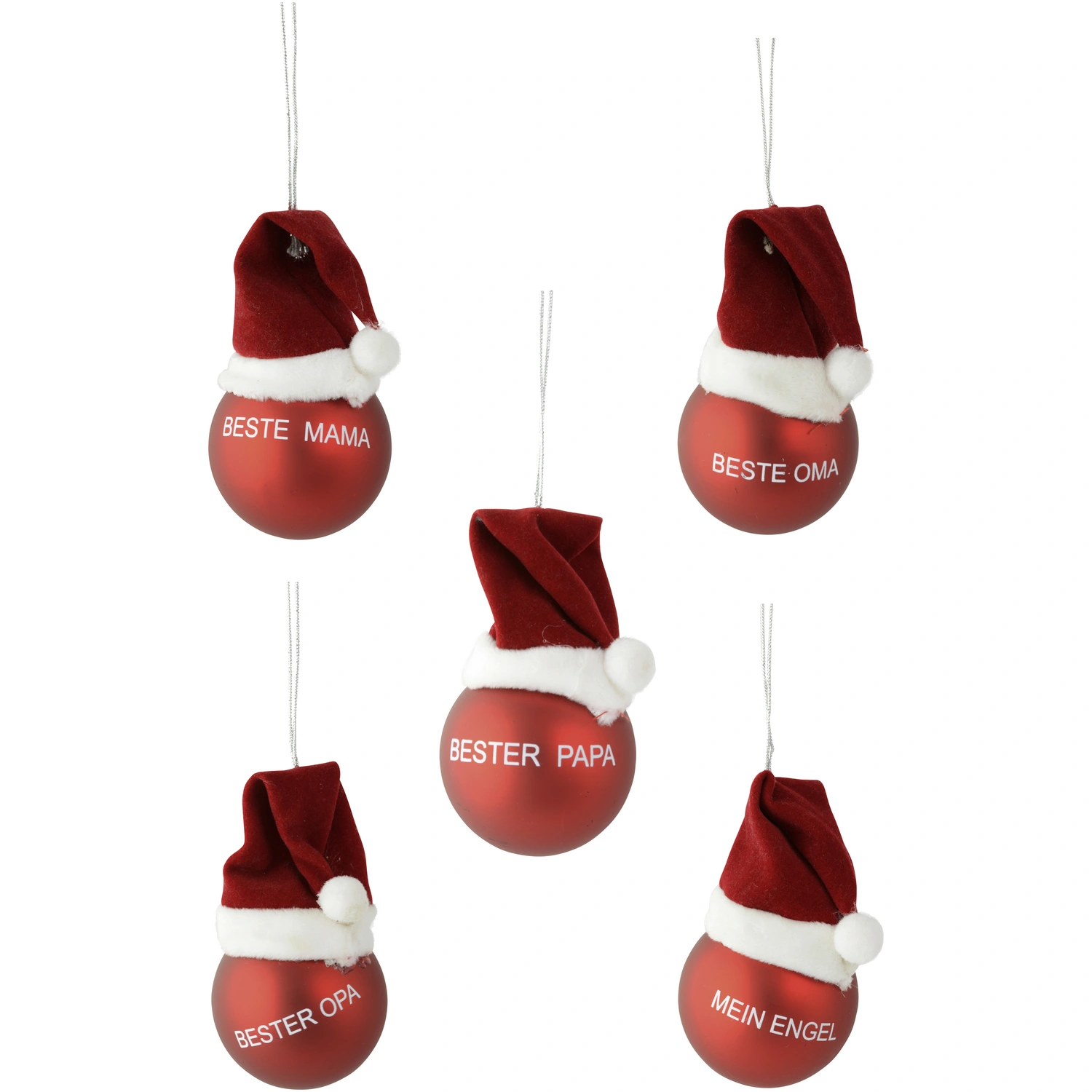 Weihnachtskugel, rot, zum Dekorieren
