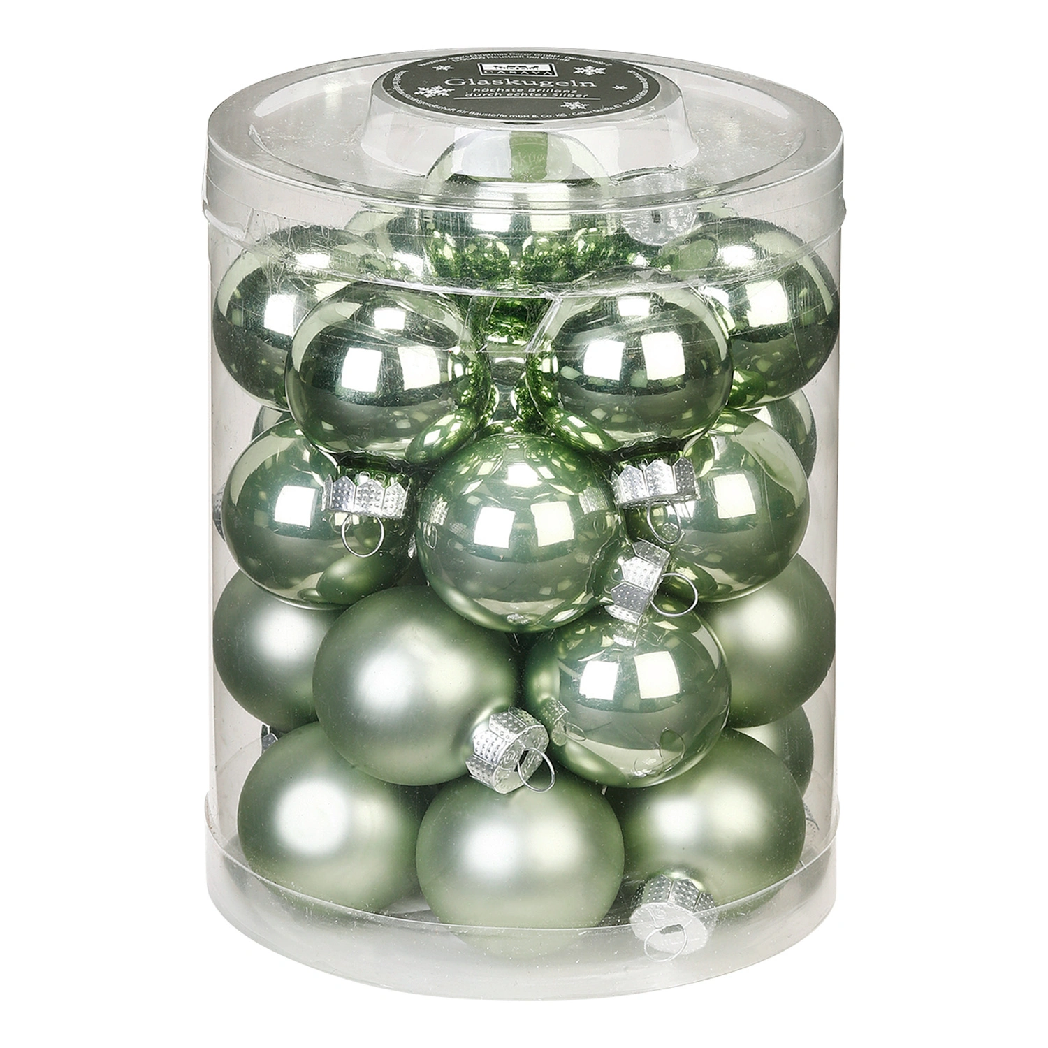 Weihnachtskugeln, Ø: 3 cm, Glas
