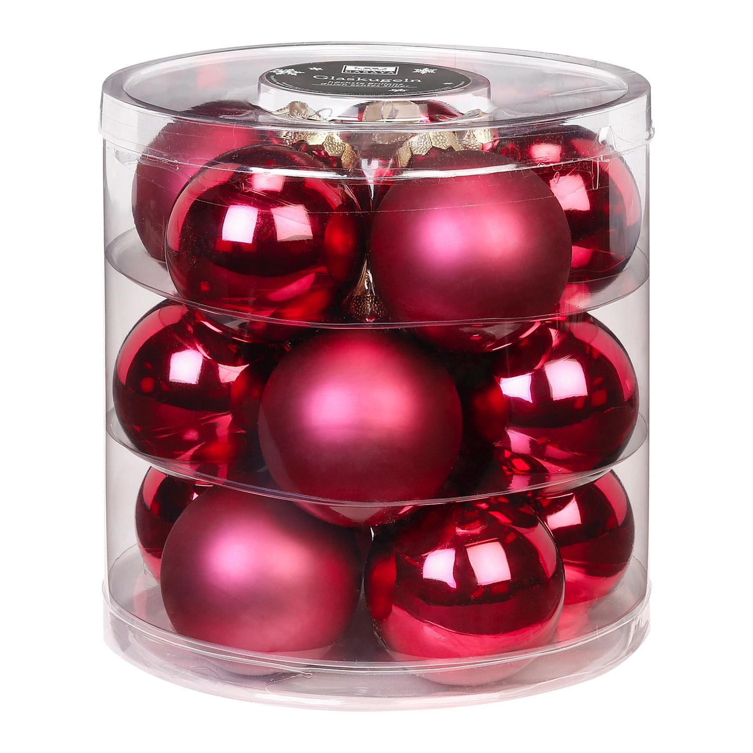 Weihnachtskugeln, Ø: 6 cm, Glas