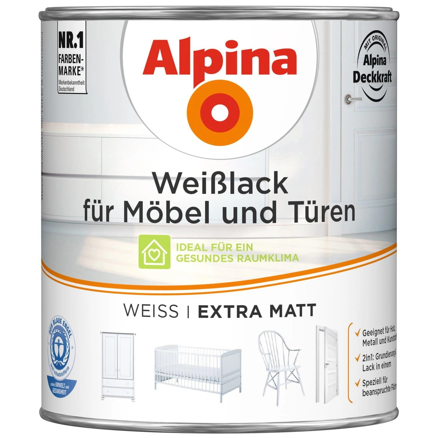 Weißlack, matt
