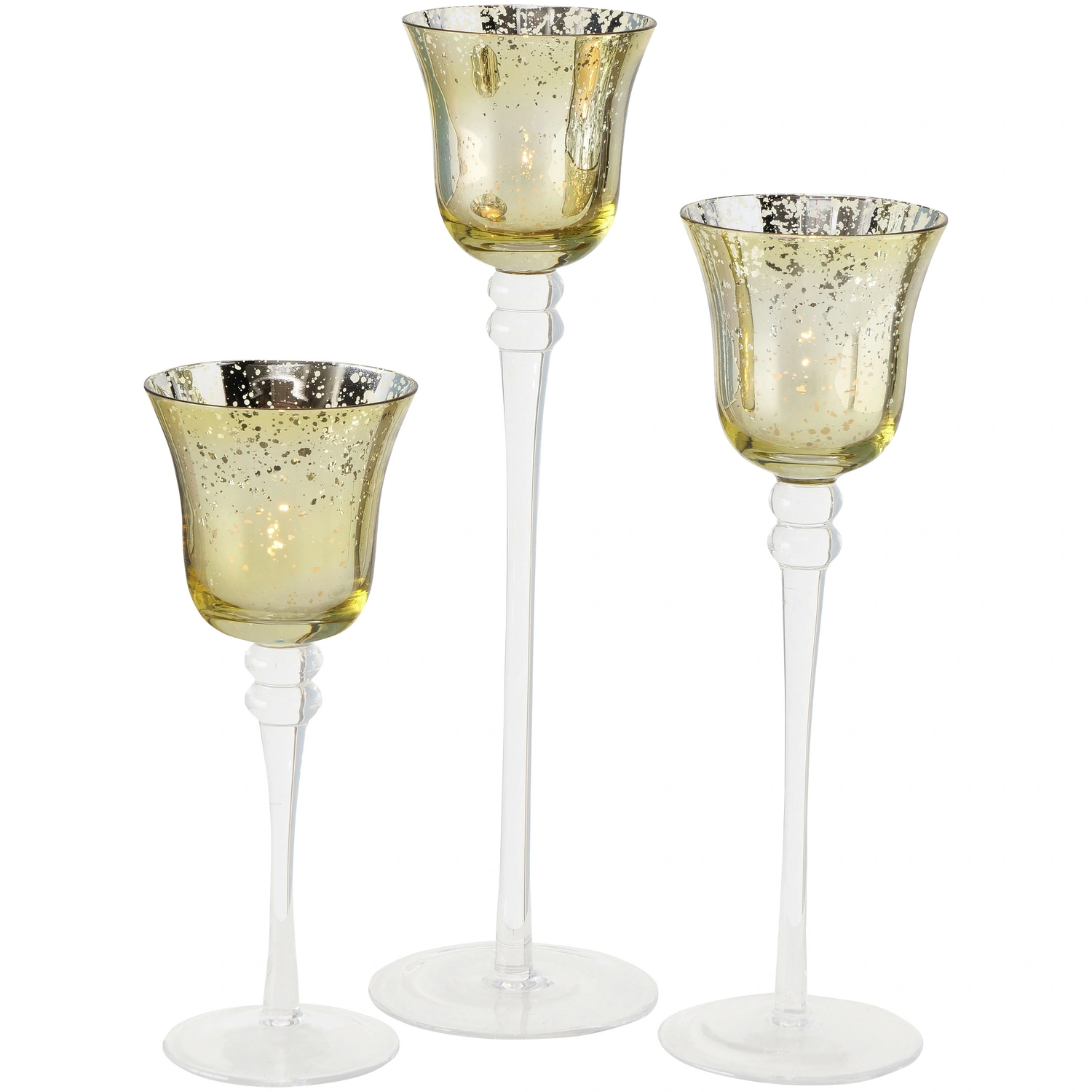 Windlicht »Manou«, goldfarben, Glas