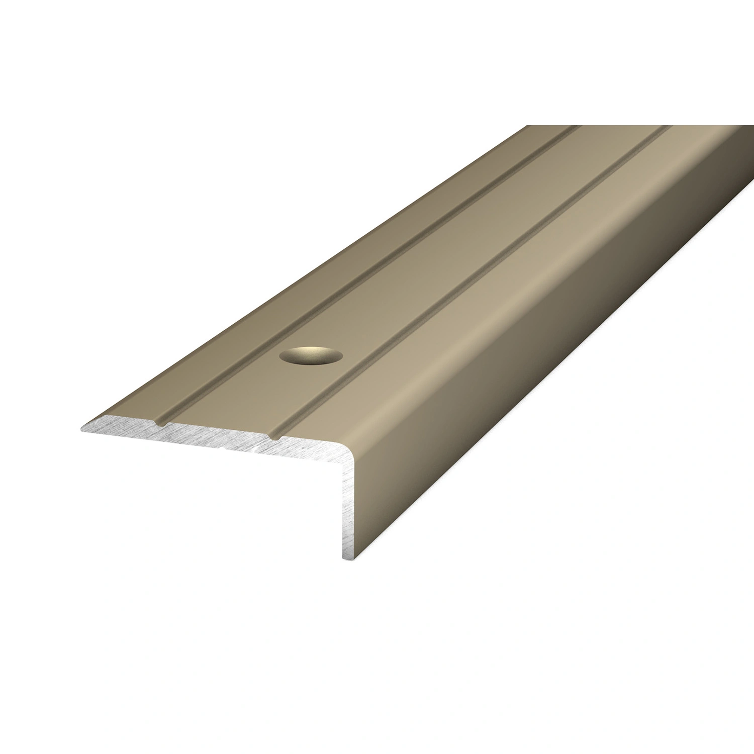 Winkelprofil, BxL: 24,5 x 2700 mm, Höhe: 10 mm, edelstahlfarben