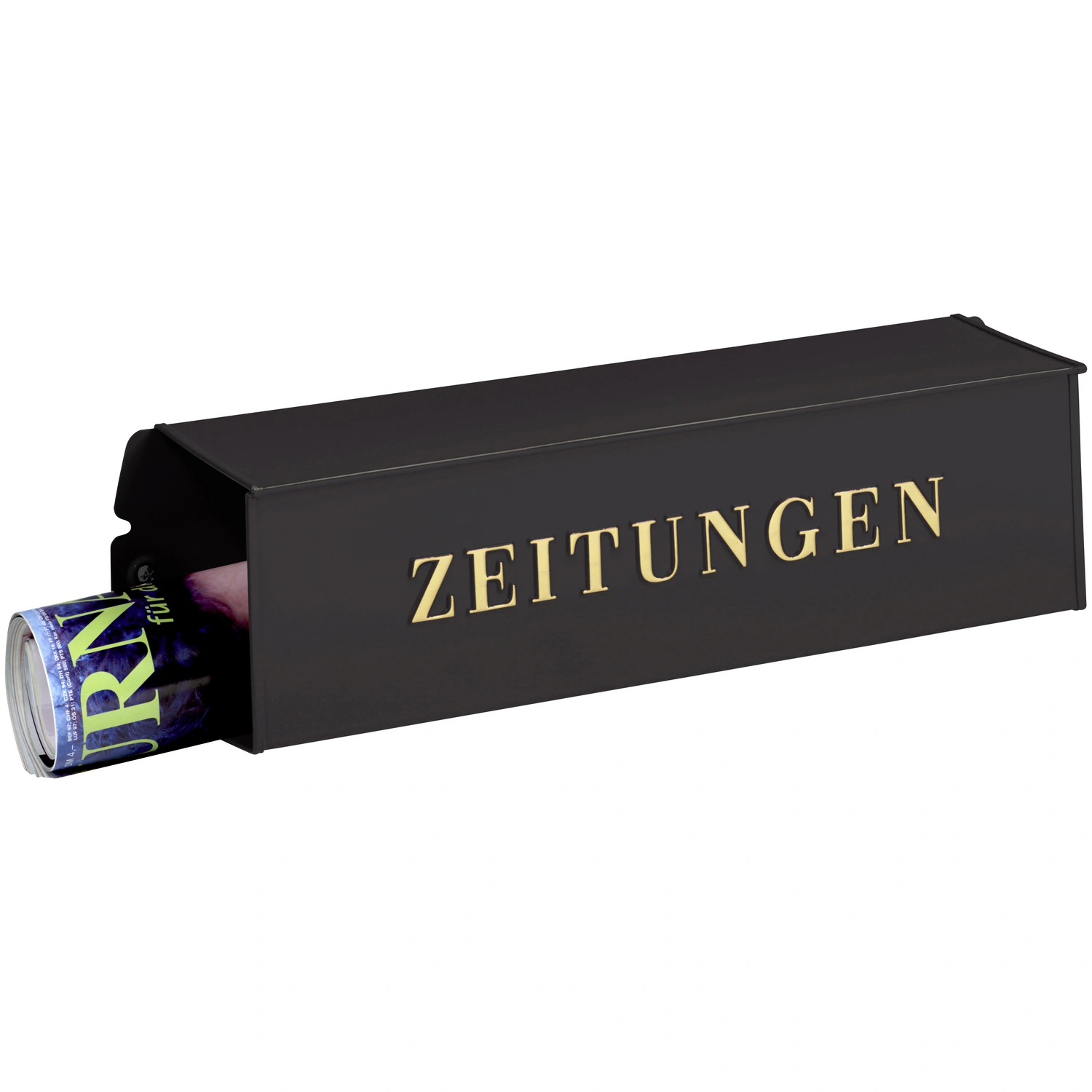 Zeitungsrolle »808«, eckig, Stahl, grau