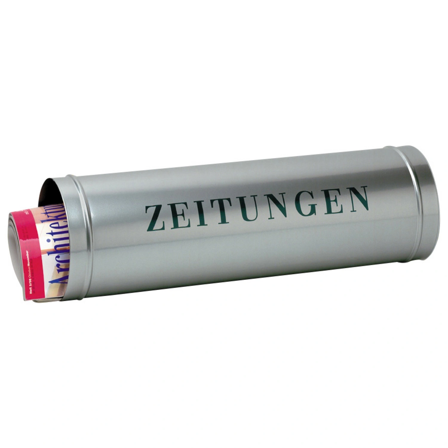 Zeitungsrolle »Ferro Star«, rund, Stahl, silberfarben